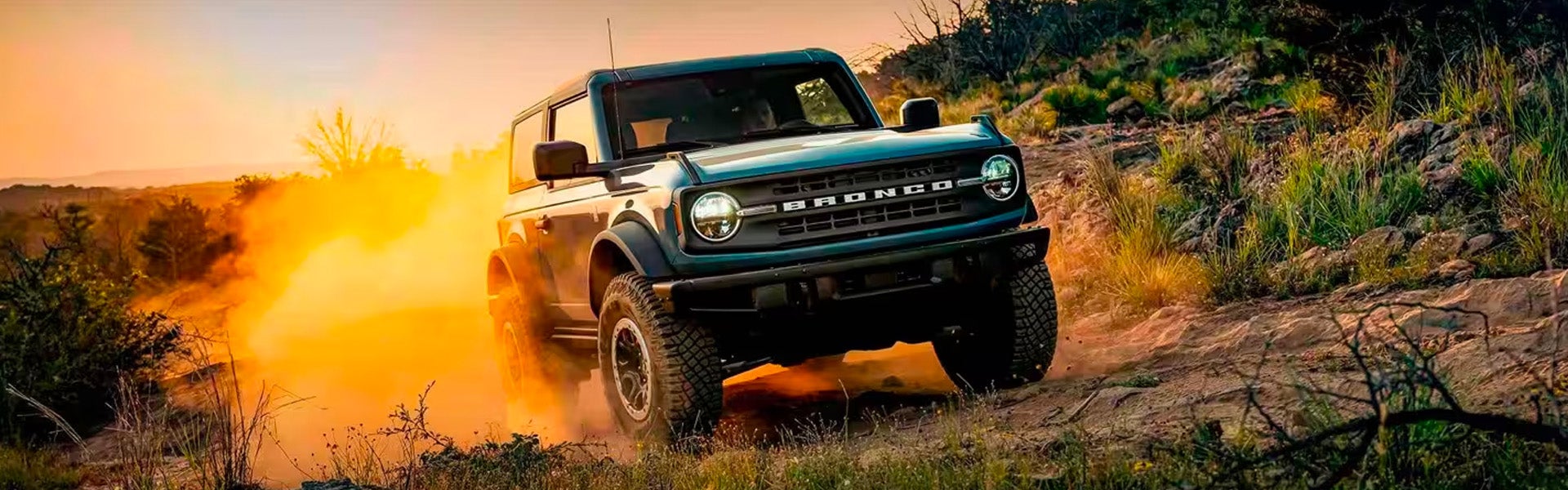 Milbank Ford, Inc. in Milbank SD Ford Bronco driving at sunset